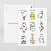 Funny Egg Puns Briefkaart (Voorkant / Achterkant)