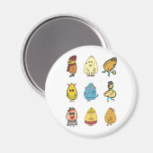 Funny Egg Puns Magneet (Voorkant / Achterkant)