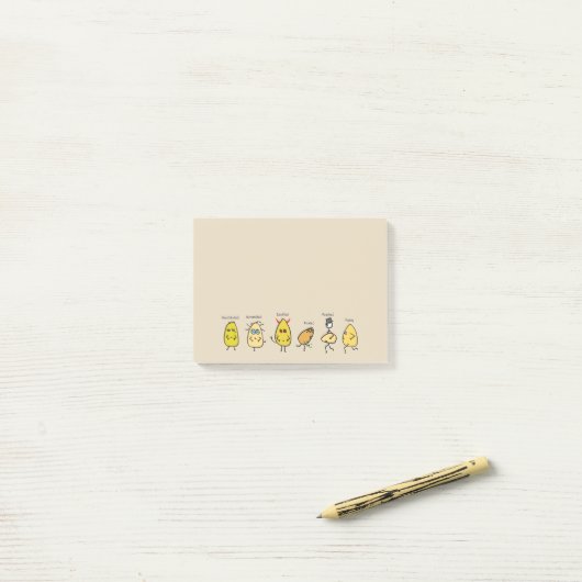 Funny Egg Puns Post-it® Notes (Op bureau)