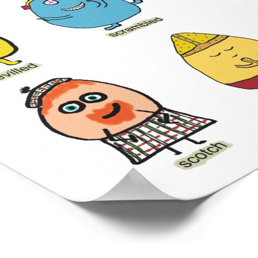 Funny Egg Puns Poster (Hoek)