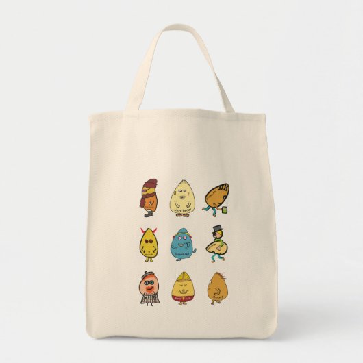 Funny Egg Puns Tote Bag (Voorkant)