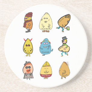 Funny Egg Puns Zandsteen Onderzetter