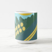 Funny Eggs Crossing the Road Koffiemok (Center)