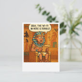 Funny Egyptienne Wi-Fi Humour carte postale (Debout devant)
