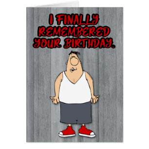 Funny "Eindelijk je verjaardag" Kaart