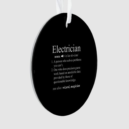 Funny Electrical Engineer Ornament (voorkant)