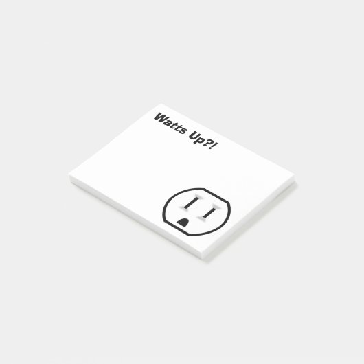 Funny Electrical Outlet Post-it® Notes (Schuin)