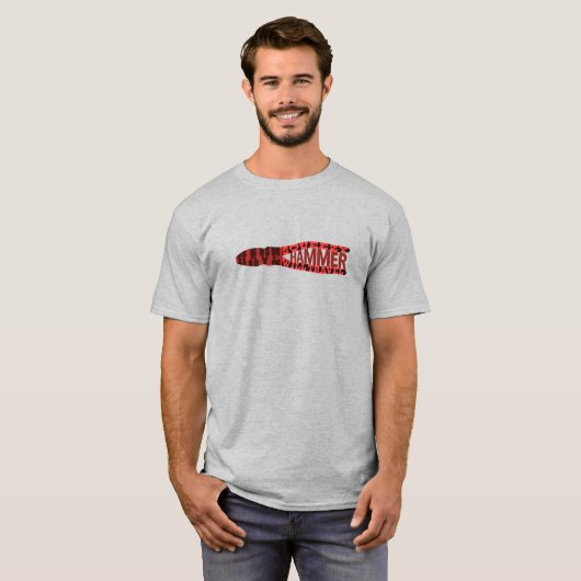 Funny Electricia Squeezy Hammer T-shirt (Voorkant volledig)