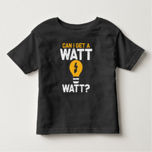 Funny Electricia Watt Pun Electric Engineering Kinder Shirts