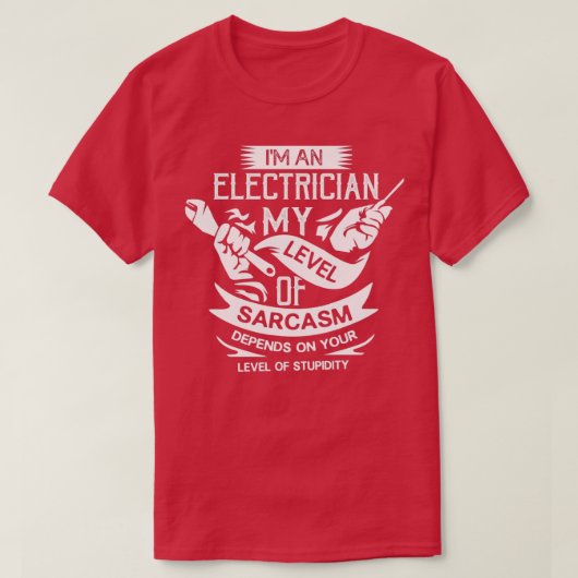 Funny Electricia Wireman Gift T-shirt (Design voorkant)