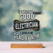 Funny Electrician Vintage Engraving Quote Design (Neutre)