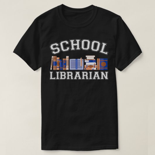 Funny Elementary and Middle School Librarian T-shirt (Design voorkant)