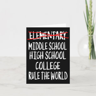 Funny Elementary School Afstuderen 6th Grade Gradu Kaart