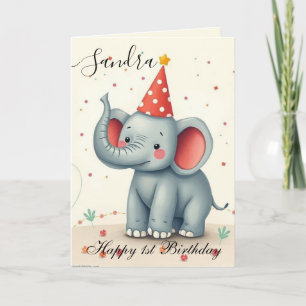 Funny Elephant Bonne Carte d'anniversaire