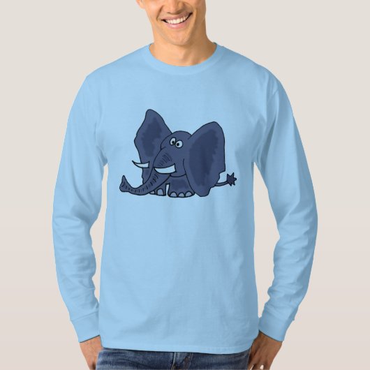 Funny Elephant Cartoon Shirt (Voorkant)