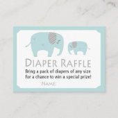 Funny Elephant Diaper Raffle Tickets (Voorkant)