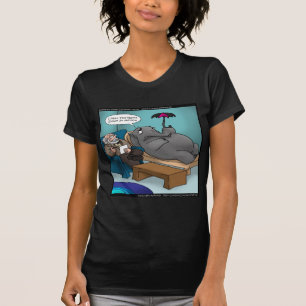 Funny Elephant in Therapie T-shirt