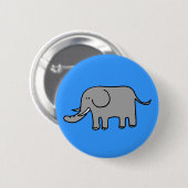 Funny elephant ronde button 5,7 cm (Voorkant /achterkant)