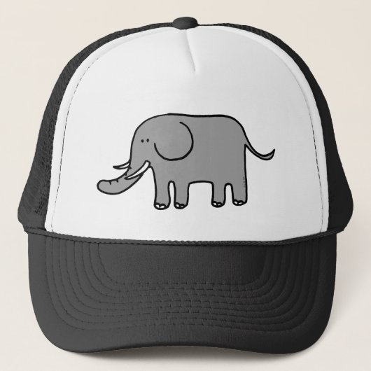 Funny elephant trucker pet (Voorkant)