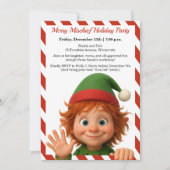 Funny Elf Faces | North Pole Fun Christmas Party Kaart (Voorkant)