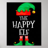 Funny Elf Family Christmas The Happy Elf Sweater M Poster (Voorkant)