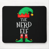 Funny Elf Family Christmas The Nerd Elf Sweater Me Muismat (Voorkant)