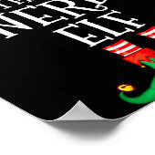 Funny Elf Family Christmas The Nerd Elf Sweater Me Poster (Hoek)