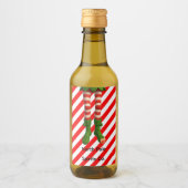 Funny Elf Legs Christmas | North Pole Mischief  Wijn Etiket (Voorkant)