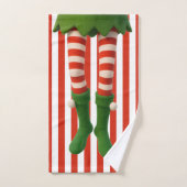 Funny Elf Legs | North Pole Mischief Christmas  (Serviette à main)