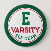 Funny Elf Team Christmas Button Pin (Voorkant)