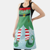 Funny elf voorbeeld: de kleine helper van de kerst schort (Insitu)