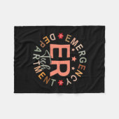 Funny Emergency Department Tech Emergency Room Tec Fleece Deken (Voorkant (Horizontaal))