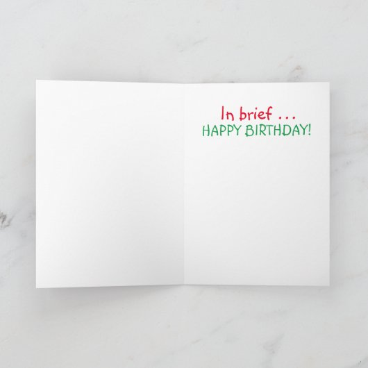 Funny Emergency Underpants Kaart (Binnen)