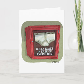 Funny Emergency Underpants Kaart