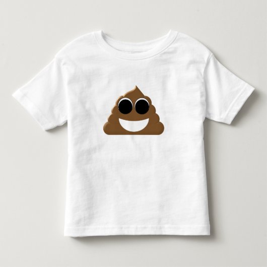 Funny Emoji Poo Kinder Shirts (Voorkant)