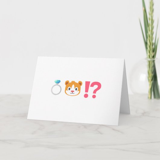 Funny Emoji Ring Bearer Verzoek (Voorkant)