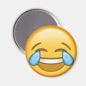 Funny emoji round magnet magneet (Voorkant / Achterkant)
