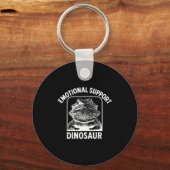 Funny Emotional Suprt Dinosaur  Sleutelhanger (Voorkant)