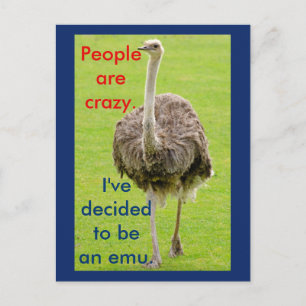 Funny Emu Briefkaart