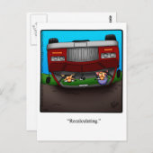 Funny Encouragement Humour Carte postale (Devant / Derrière)