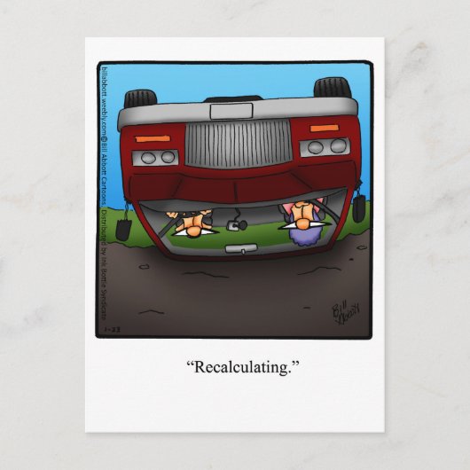 Funny Encouragement Humour Carte postale (Devant)