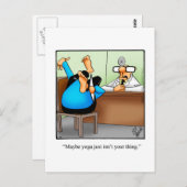 Funny Encouragement Humour Carte postale (Devant / Derrière)