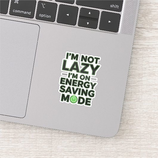 Funny Energy Saving Mode Decal Sticker (Detail)