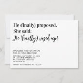 Funny Enfin Faire-part de mariage Décontracté (Devant)