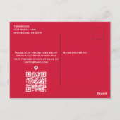 Funny Engagement Party Moose QR Code Facebook Briefkaart (Achterkant)