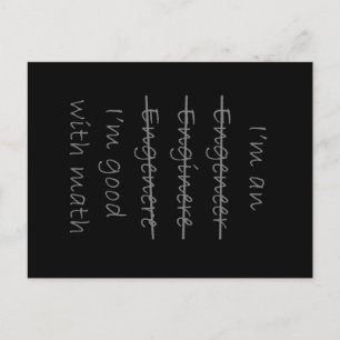 Funny Engineer Briefkaart