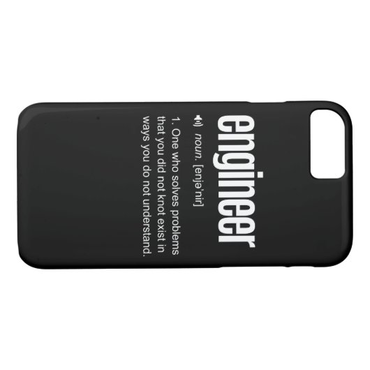 Funny Engineer Definition Case-Mate iPhone Case (Achterkant (Horizontaal))