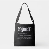 Funny Engineer Definition Crossbody Tas (Voorkant)