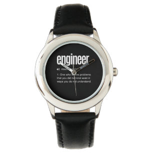 Funny Engineer Definition Horloge