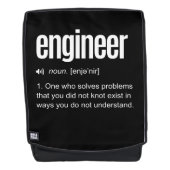 Funny Engineer Definition Rugtassen (Voorkant)